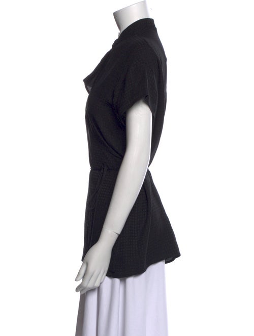 The Row Silk Cowl Neck Top