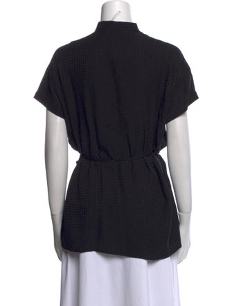 The Row Silk Cowl Neck Top