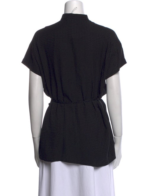 The Row Silk Cowl Neck Top