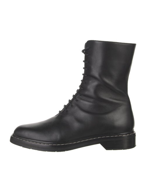 The Row Fara Leather Combat Boots