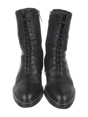 The Row Fara Leather Combat Boots