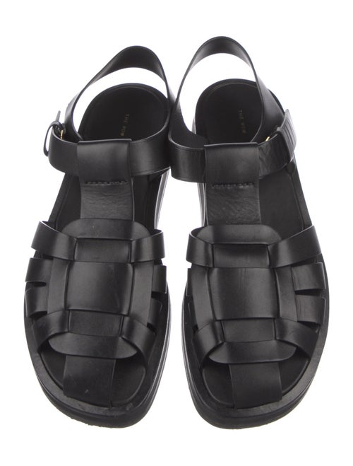 The Row Gaia Leather Slingback Flats