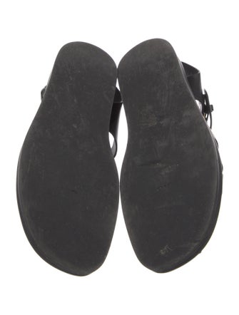 The Row Gaia Leather Slingback Flats