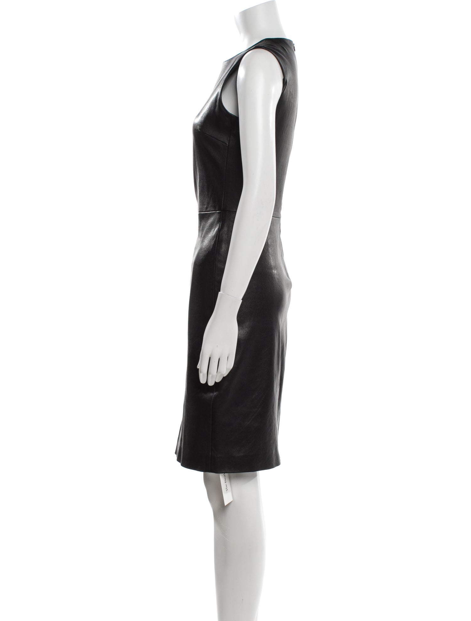 The Row Leather Knee-Length Dress