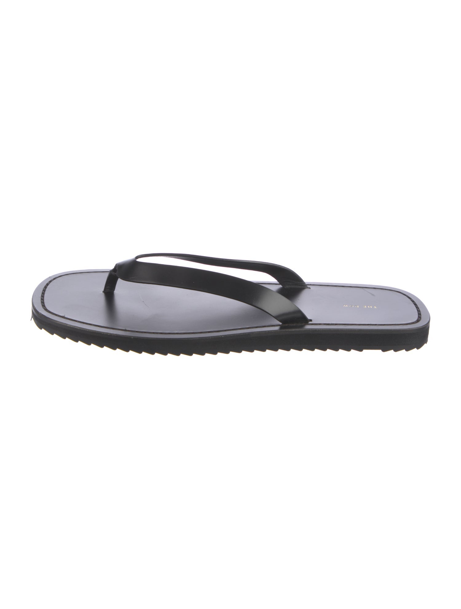 The Row City Leather Flip Flops