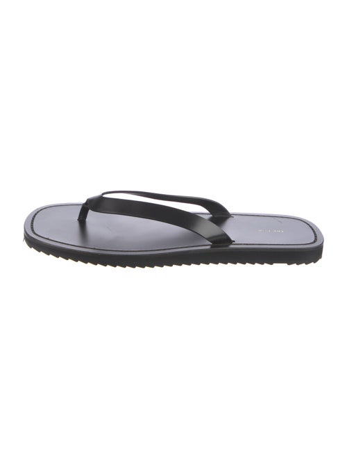 The Row City Leather Flip Flops