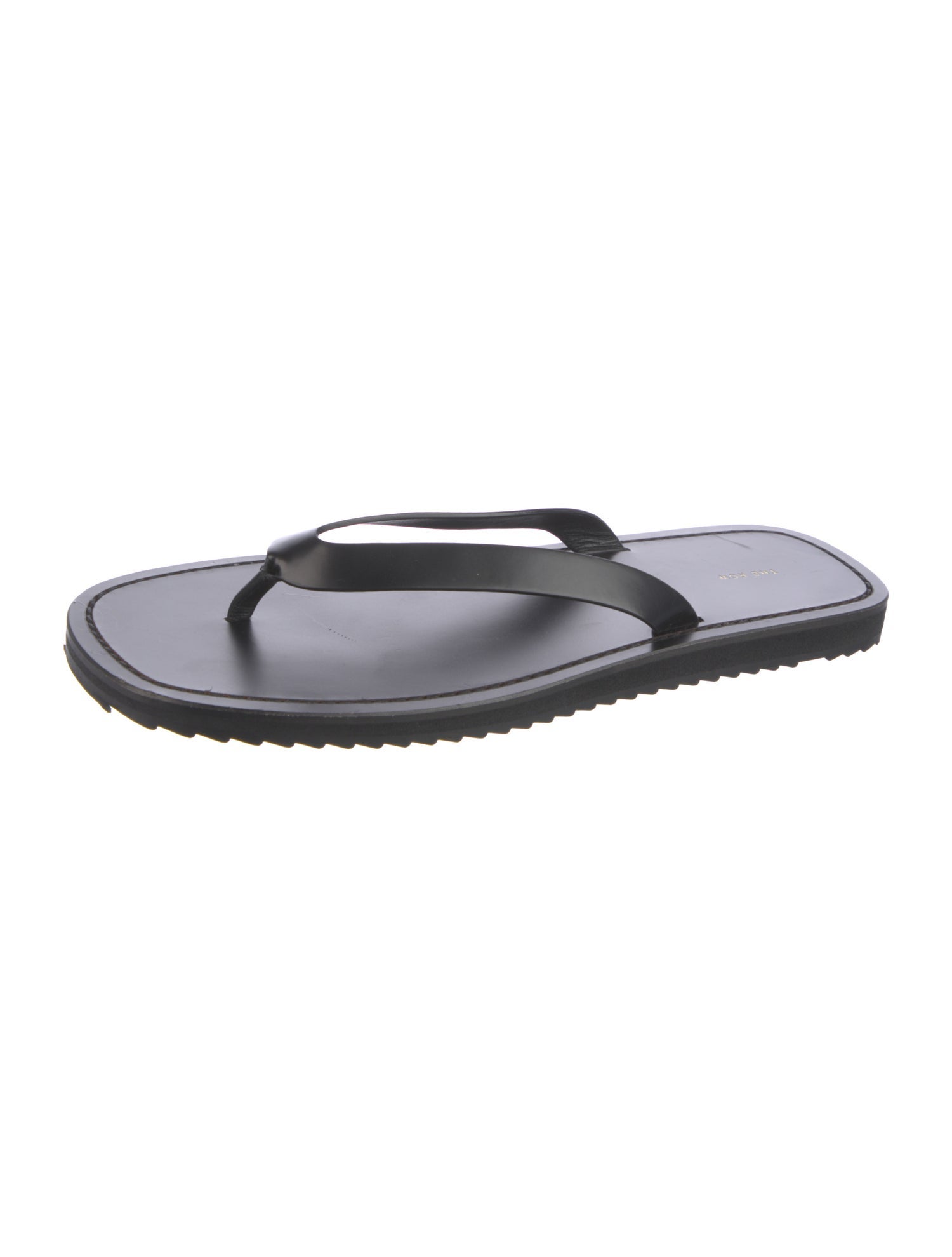 The Row City Leather Flip Flops