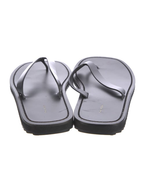 The Row City Leather Flip Flops