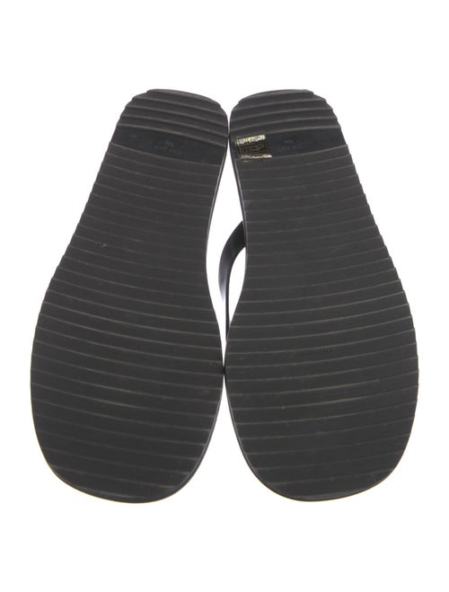 The Row City Leather Flip Flops