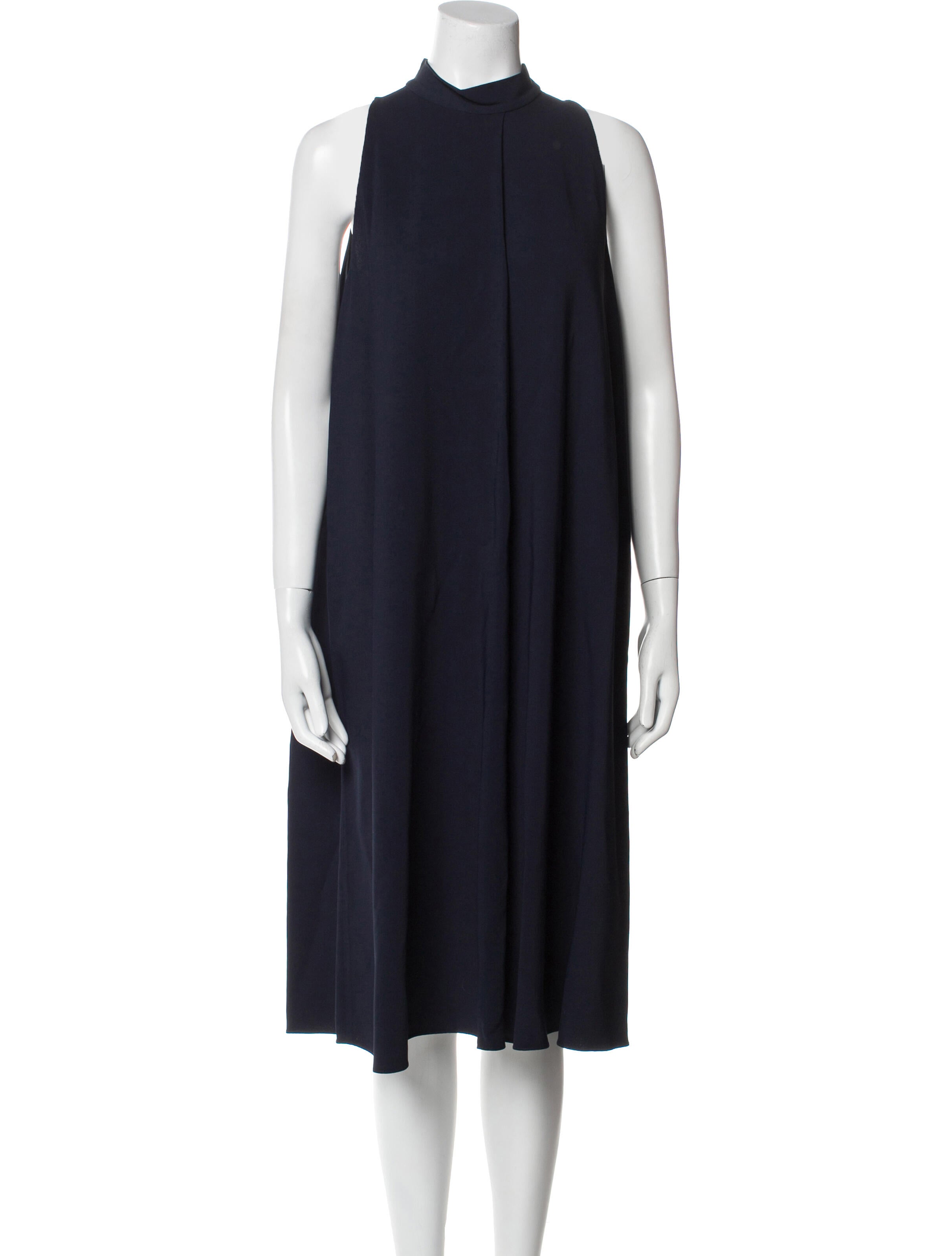 The Row Mock Neck Midi Length Dress