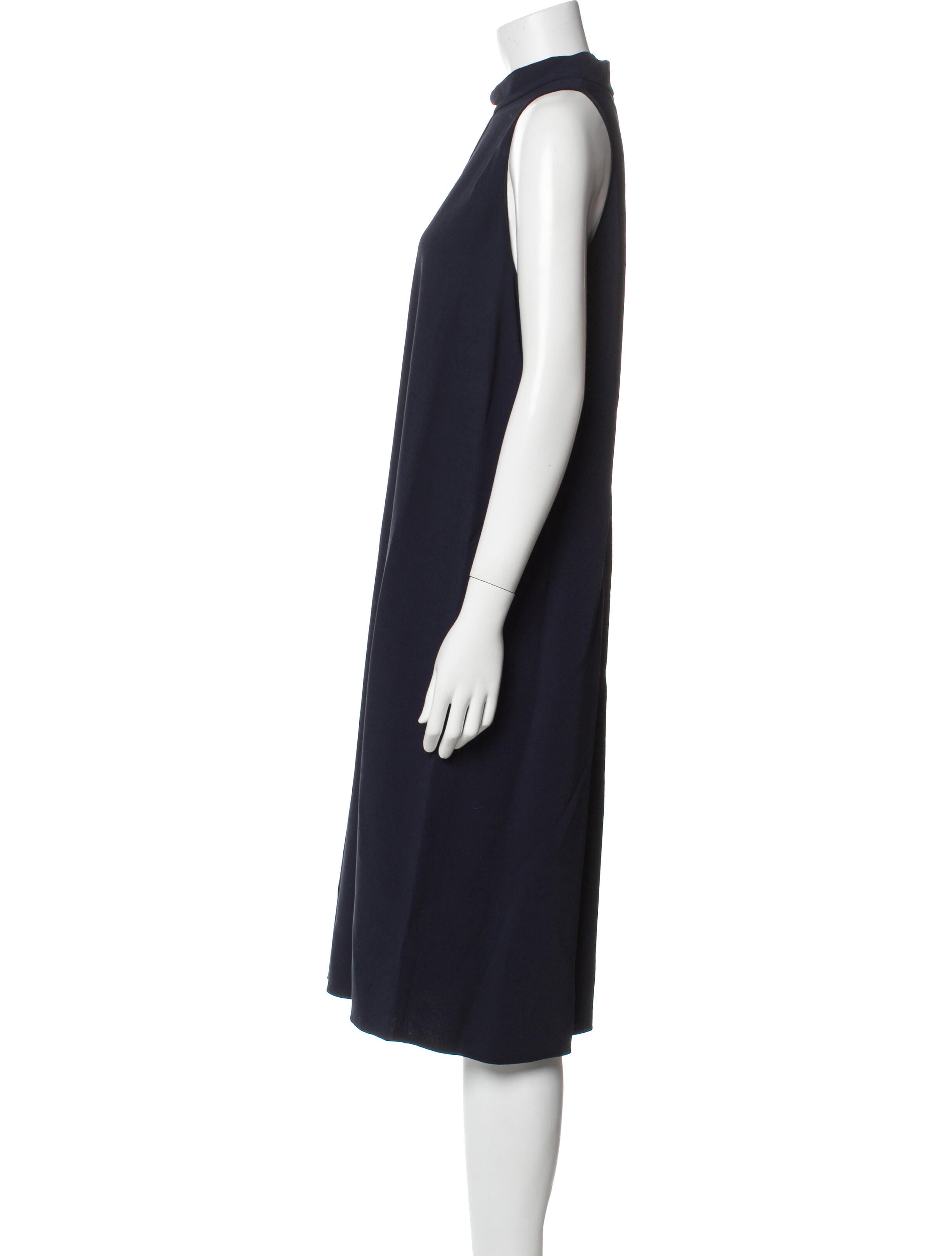 The Row Mock Neck Midi Length Dress