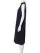 The Row Mock Neck Midi Length Dress