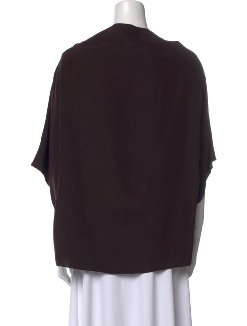 The Row Silk Bateau Neckline Blouse