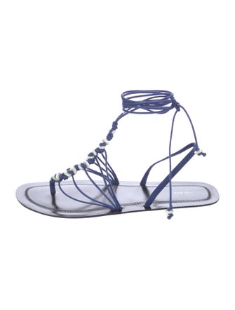 The Row Shell Leather Sandals