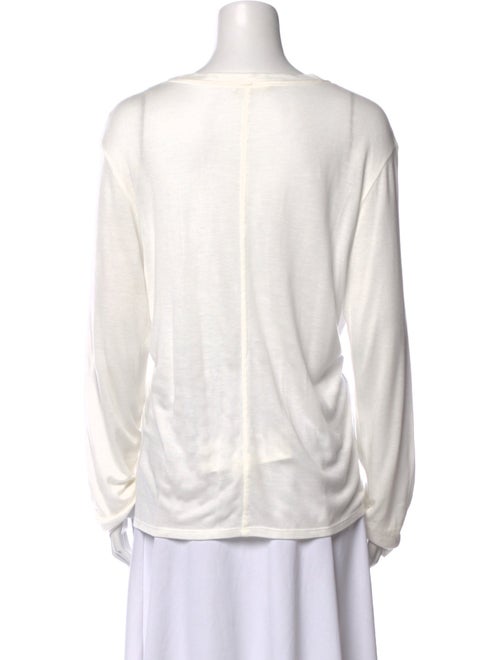 The Row Scoop Neck Long Sleeve Top