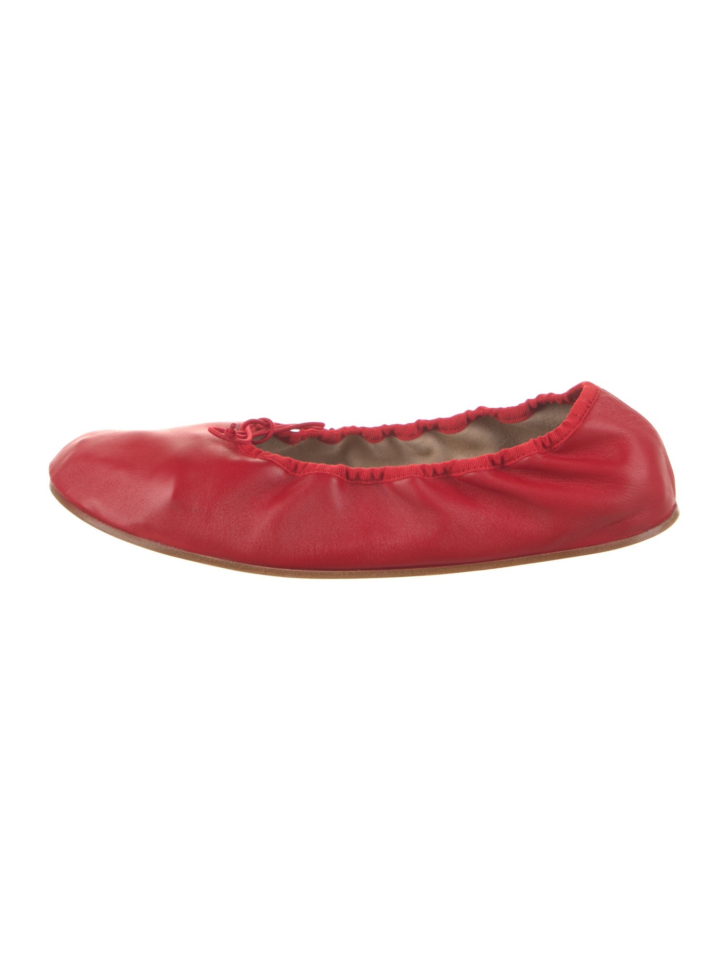 The Row Leather Ballet Flats