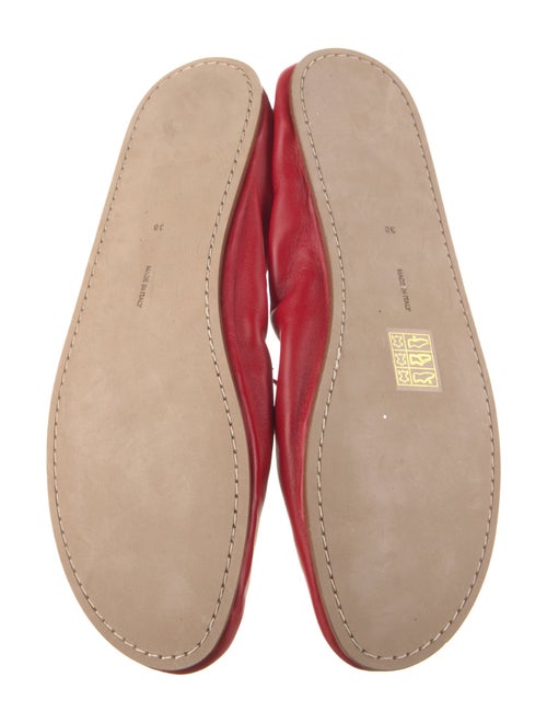 The Row Leather Ballet Flats