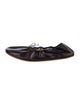 The Row Leather Bow Accents Ballet Flats