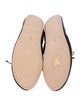 The Row Leather Bow Accents Ballet Flats