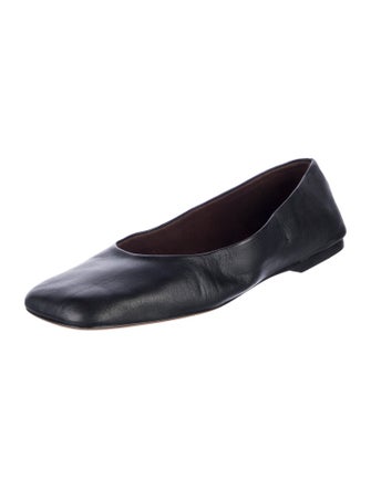 The Row Leather Ballet Flats