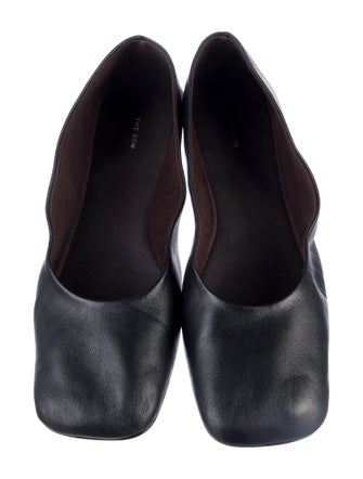 The Row Leather Ballet Flats