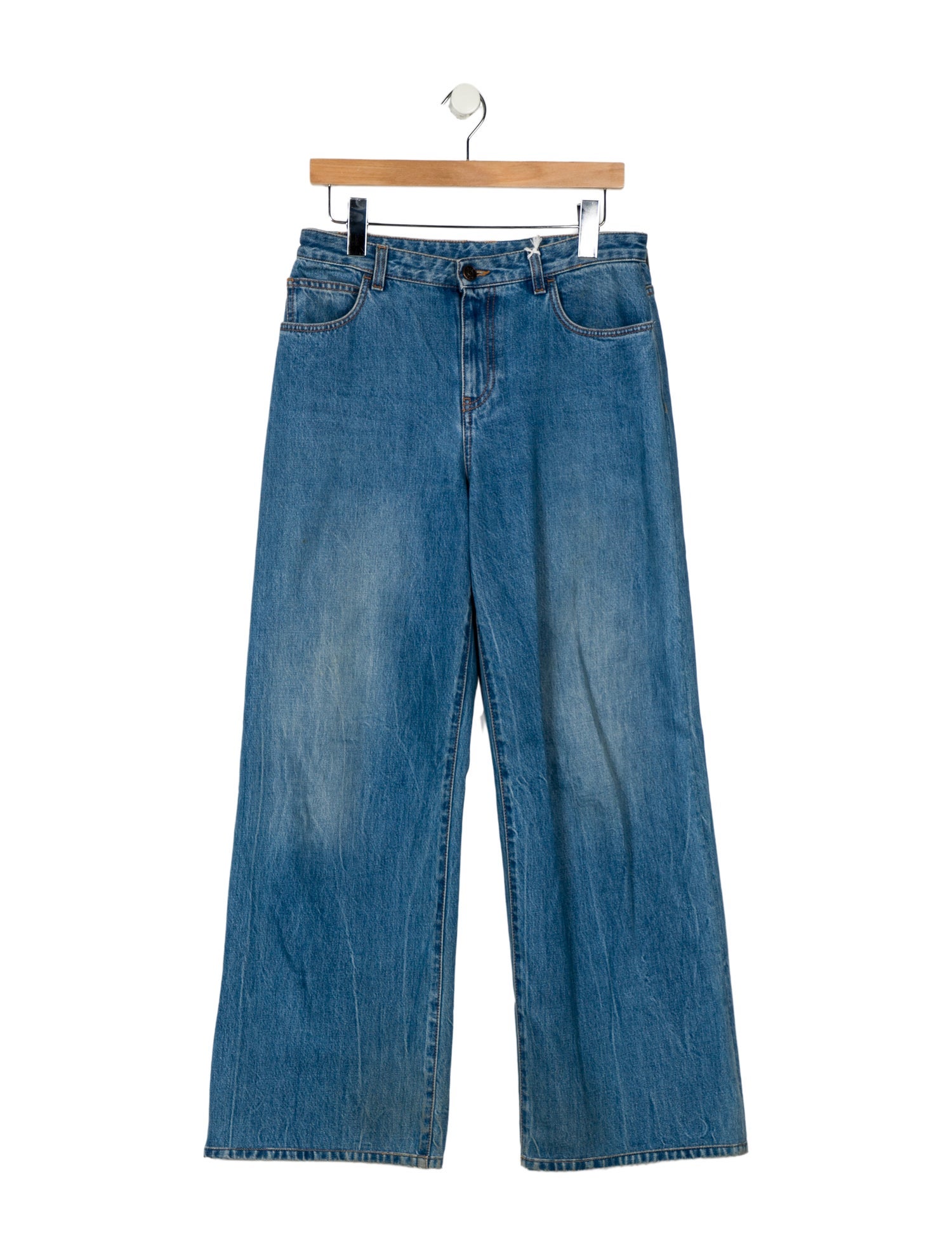 The Row High-Rise Wide Leg Jeans