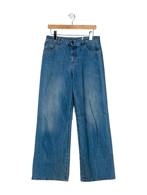The Row High-Rise Wide Leg Jeans
