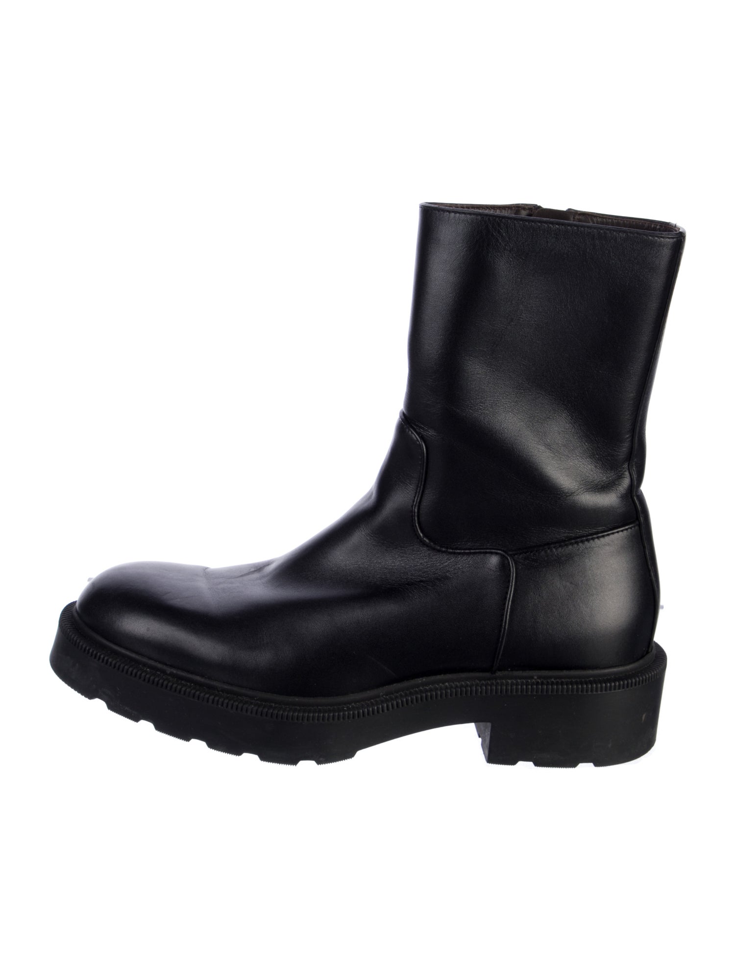 The Row Leather Combat Boots