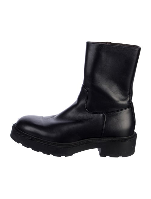 The Row Leather Combat Boots