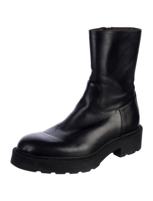 The Row Leather Combat Boots