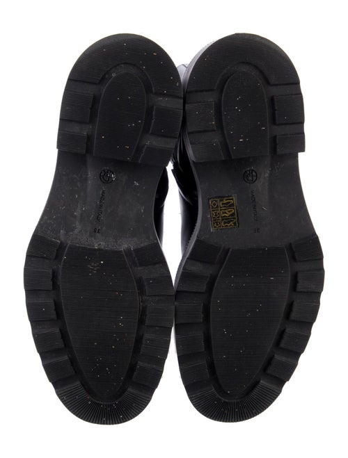 The Row Leather Combat Boots