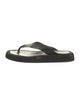 The Row Ginza Suede Flip Flops