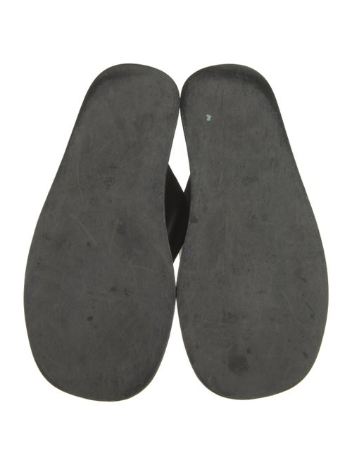 The Row Ginza Suede Flip Flops