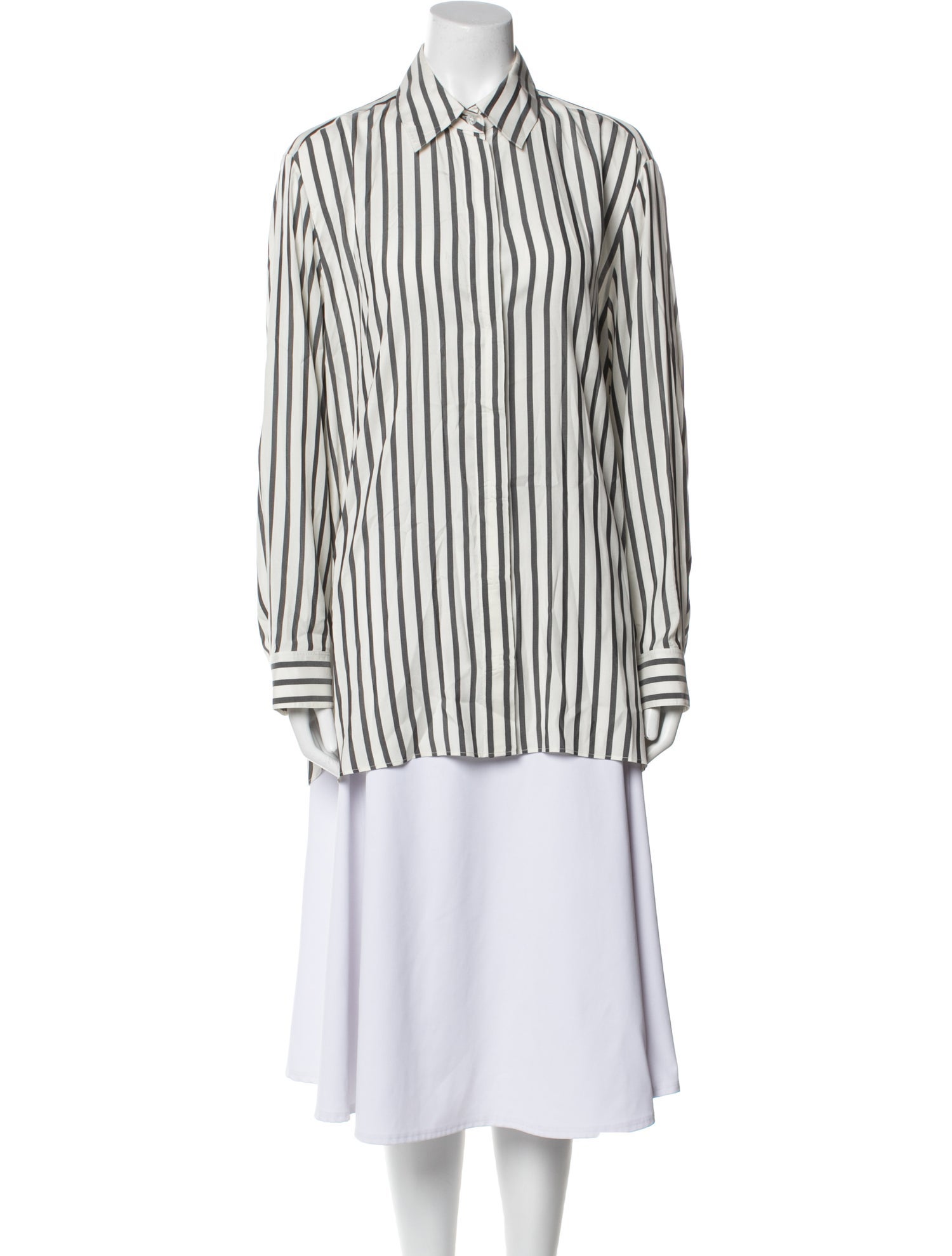 The Row Silk Striped Tunic
