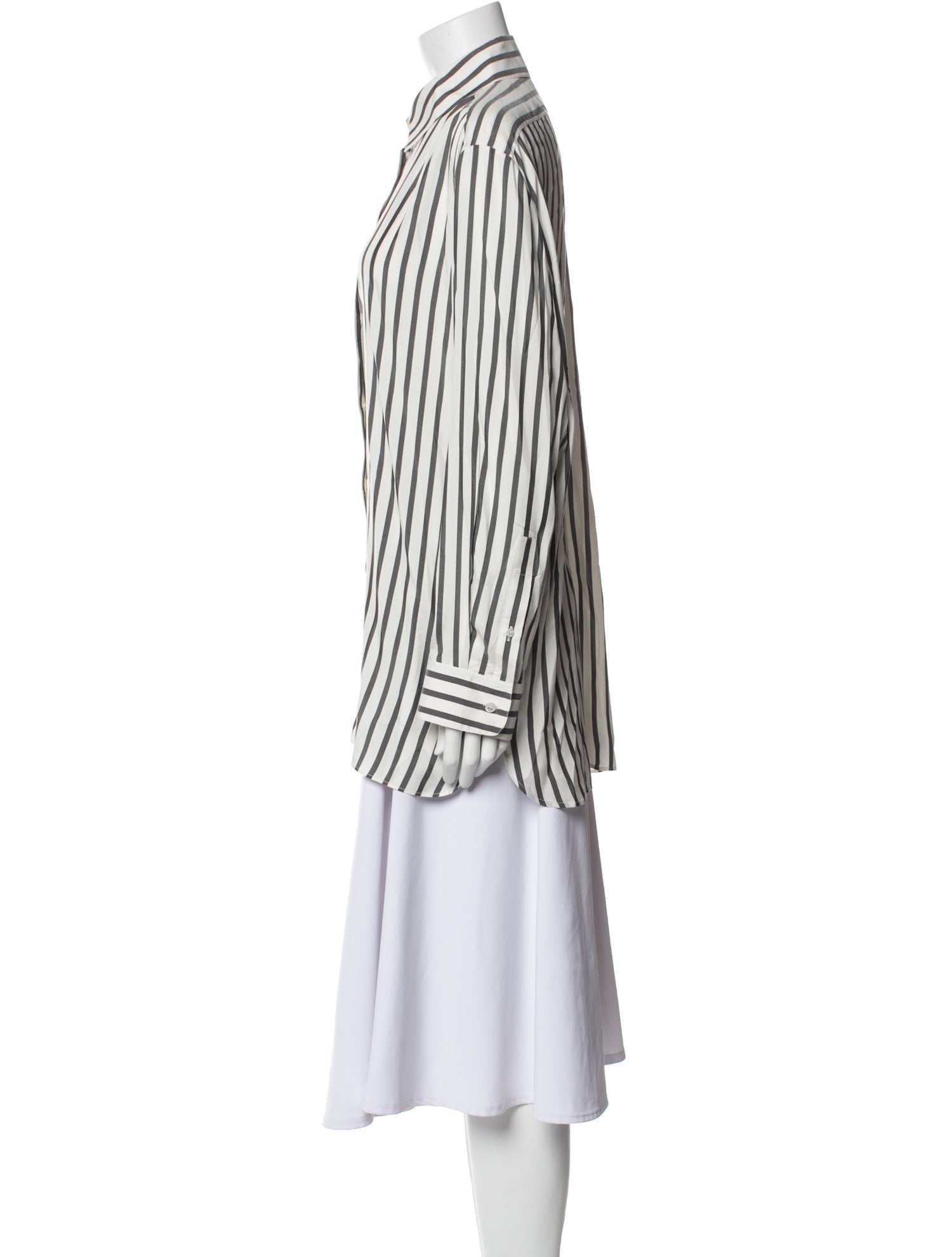 The Row Silk Striped Tunic