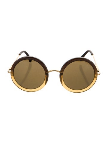 The Row Sunglasses Round Tinted