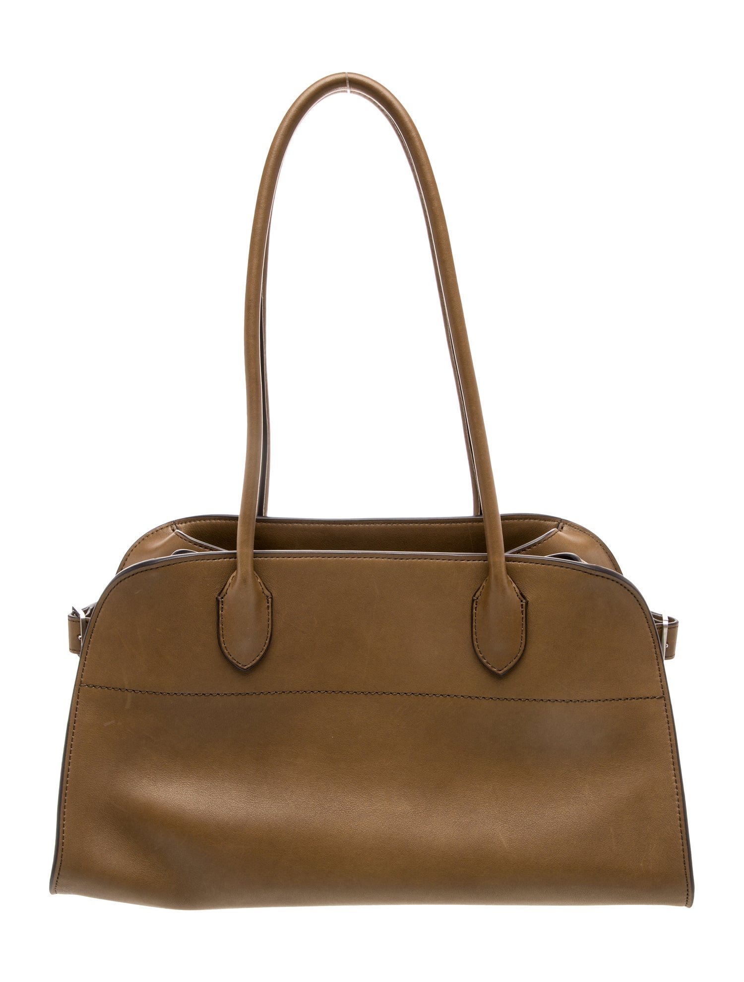 The Row Leather E/W Margaux Shoulder 12