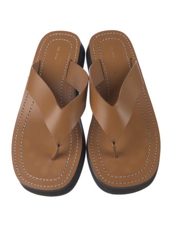 The Row Ginza Leather Slides