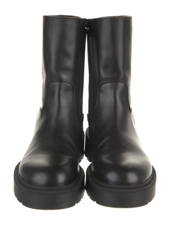 The Row Nobilis Leather Moto Boots