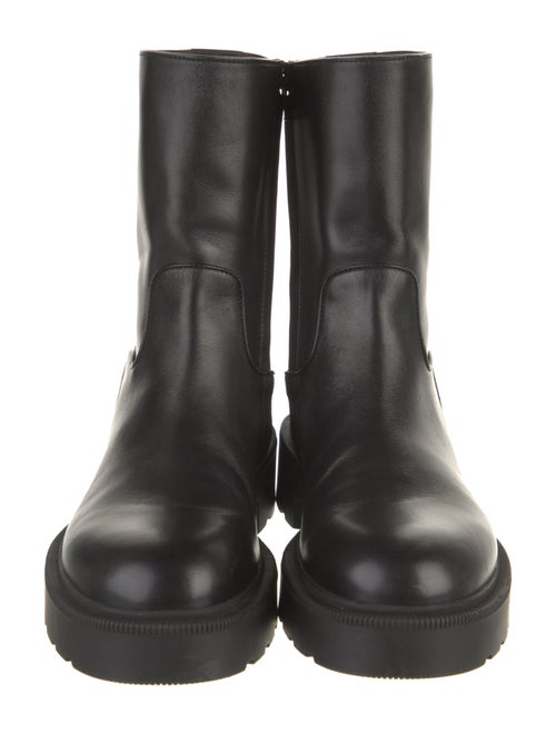 The Row Nobilis Leather Moto Boots