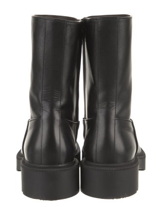 The Row Nobilis Leather Moto Boots