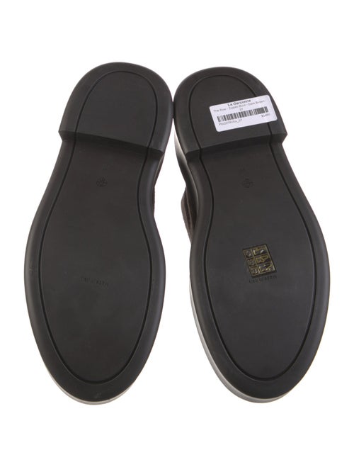 The Row Zipped I Suede Combat Boots