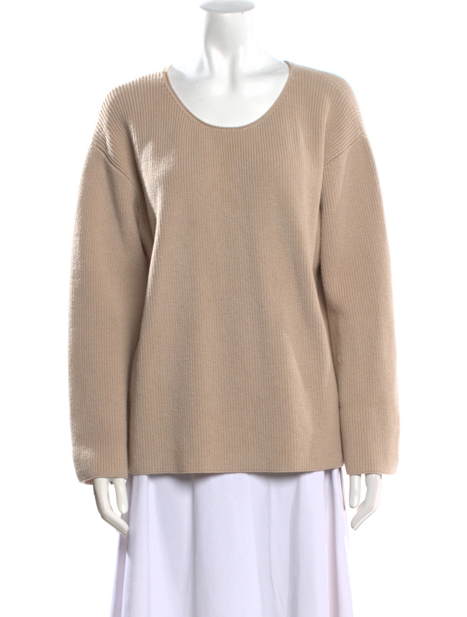 The Row Scoop Neck Long Sleeve Sweatshirt