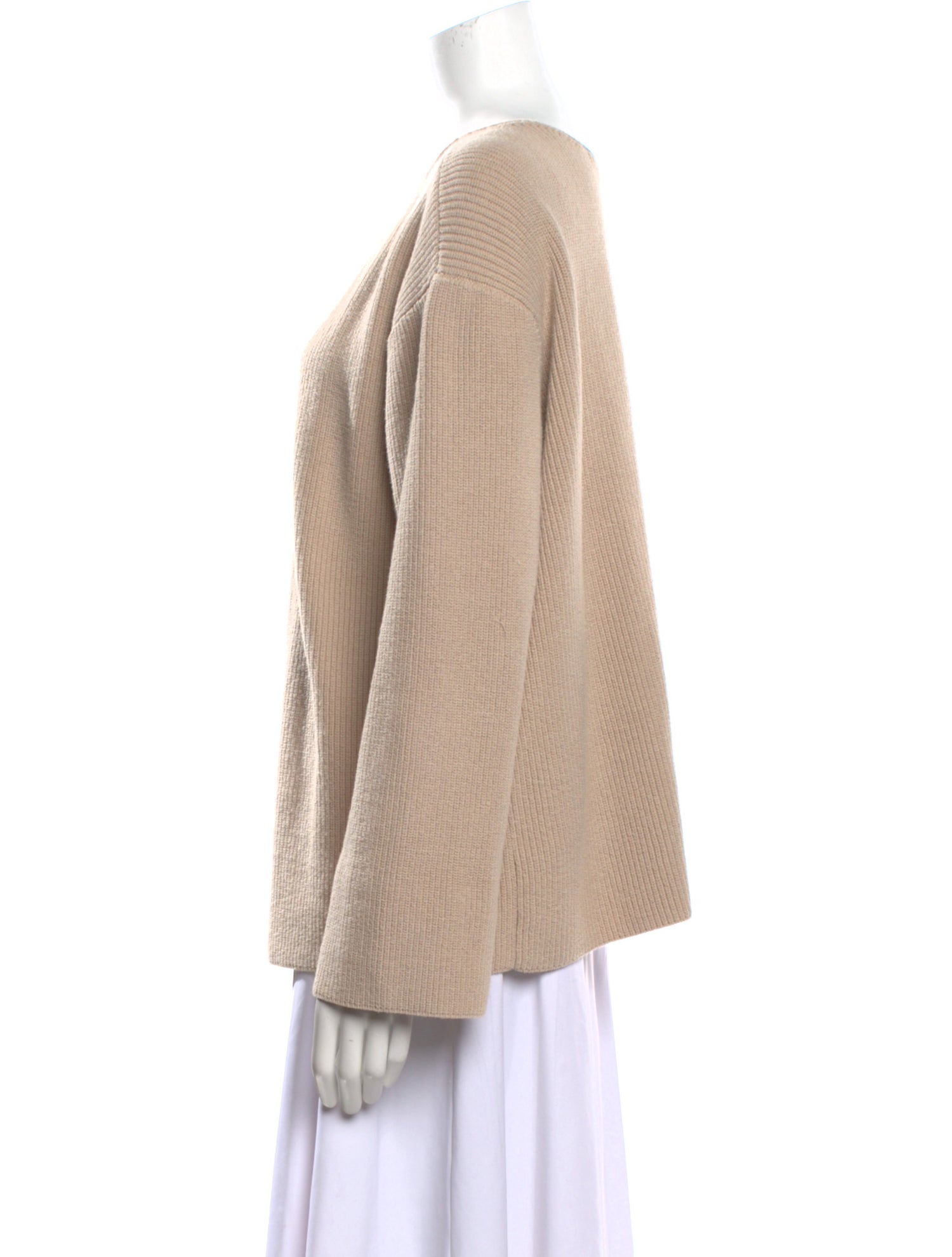 The Row Scoop Neck Long Sleeve Sweatshirt