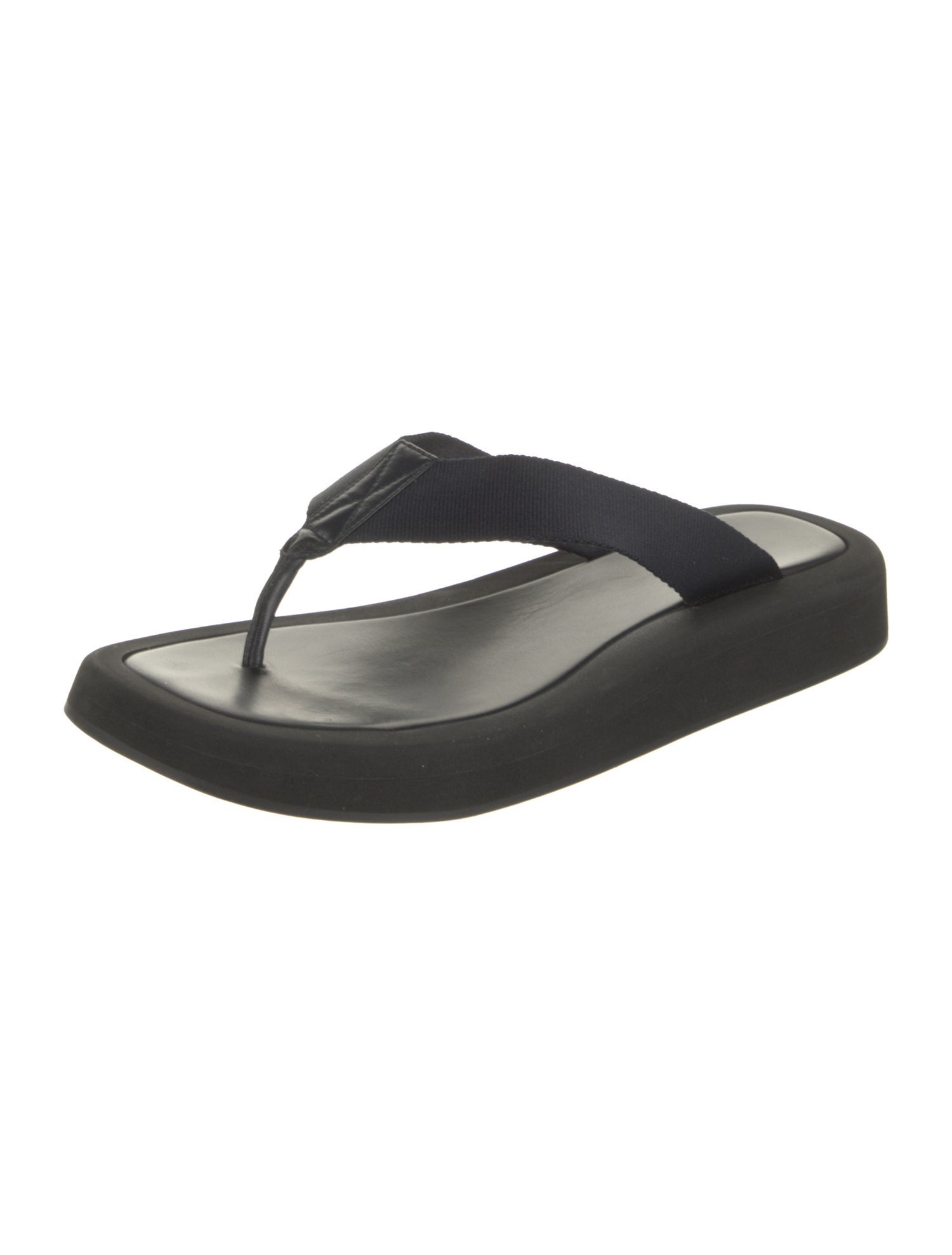 The Row Leather Flip Flops