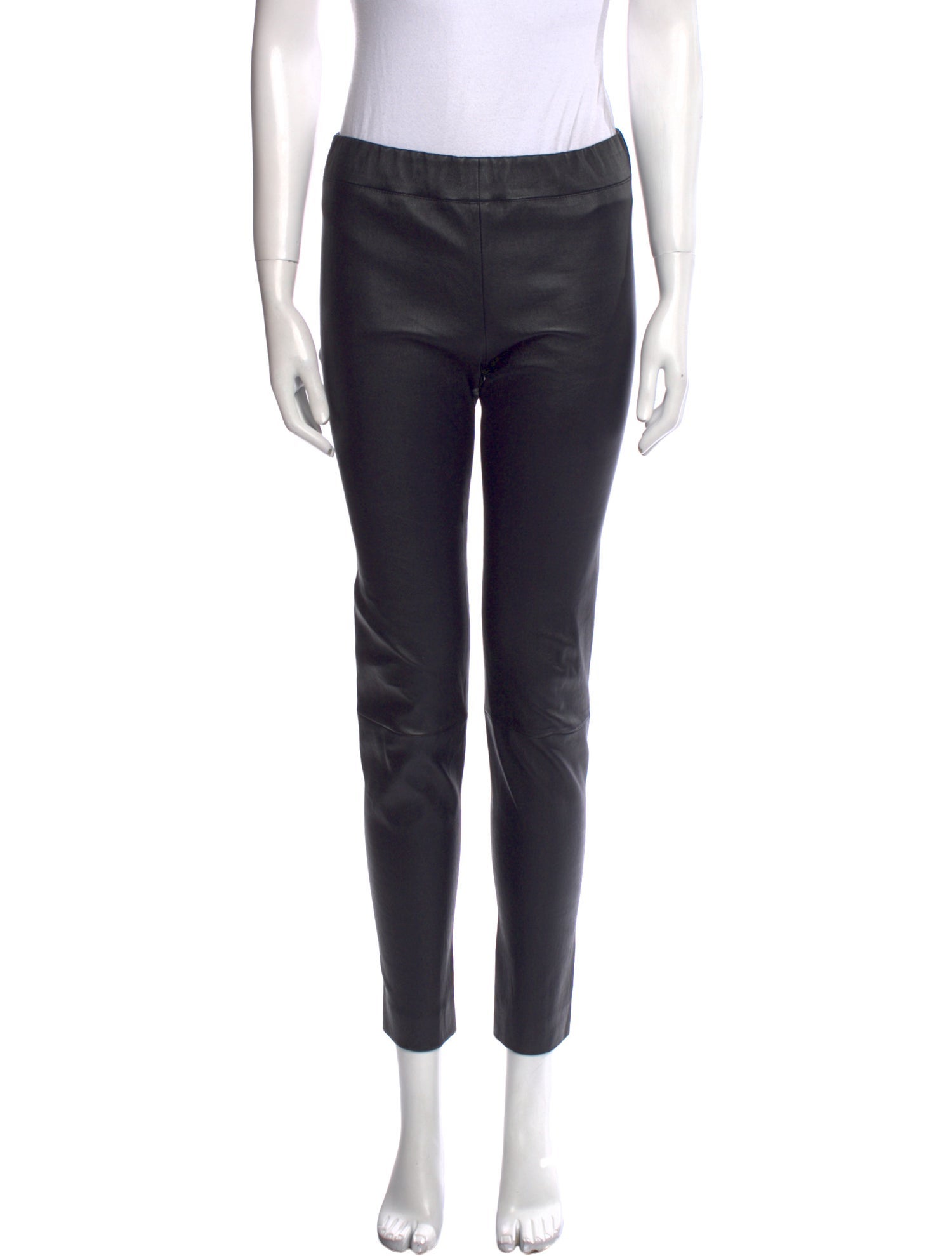 The Row Leather Skinny Leg Pants