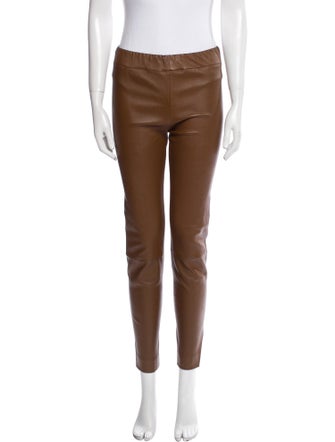 The Row Lambskin Skinny Leg Pants