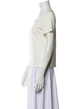 The Row Scoop Neck Short Sleeve T-Shirt