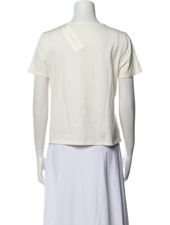 The Row Scoop Neck Short Sleeve T-Shirt