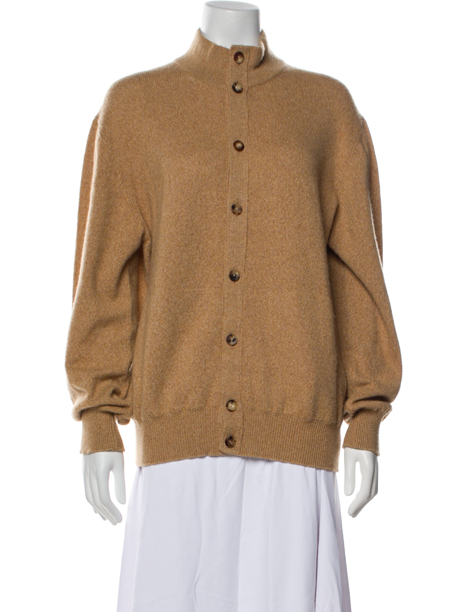 The Row Silk Mock Neck Sweatshirt